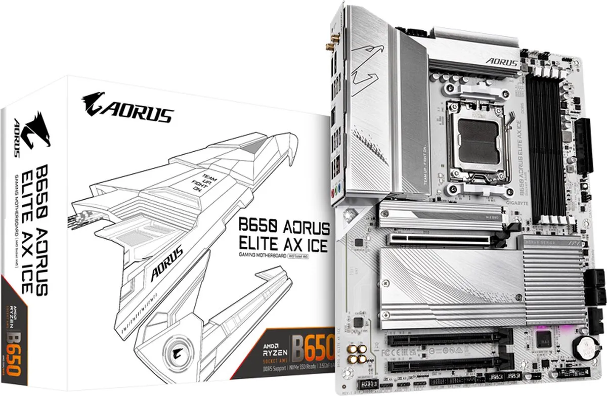 Gigabyte B650 AORUS ELITE AX ICE Moederbord