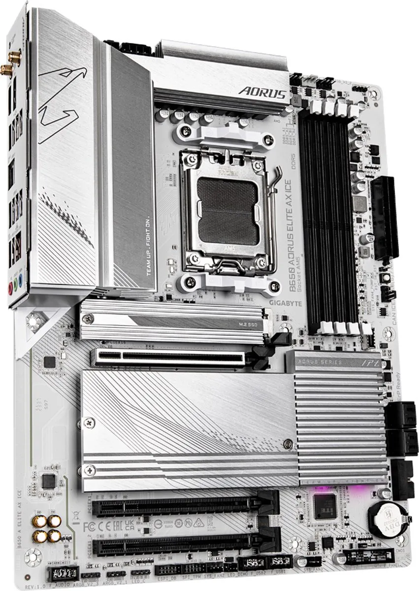 Gigabyte B650 AORUS ELITE AX ICE Moederbord - AM5 - Wi-Fi 6E