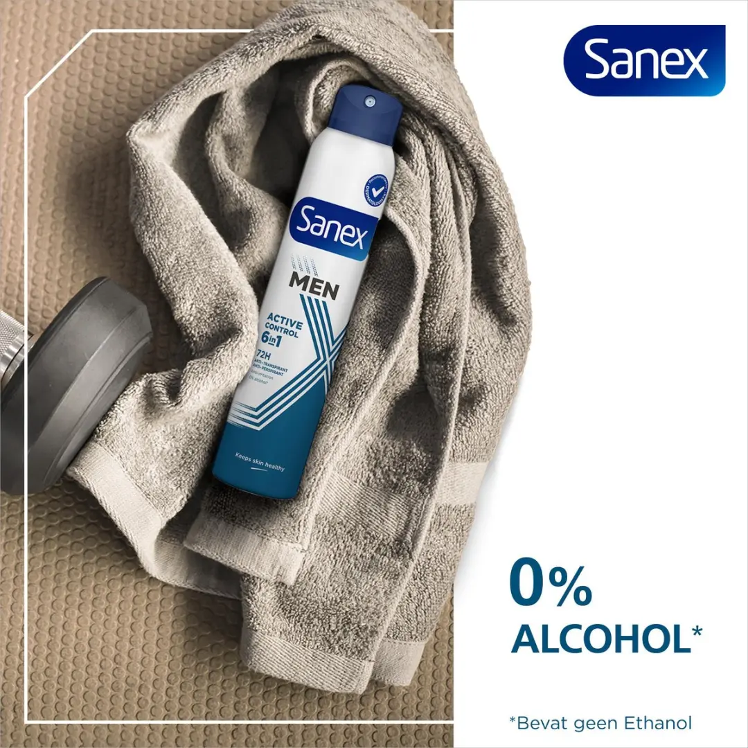 Sanex Men Active Control 72H Deo Spray 6x150ml
