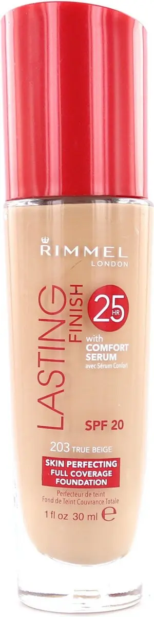 Rimmel London Lasting Finish 25 HR Foundation 203 True Beige