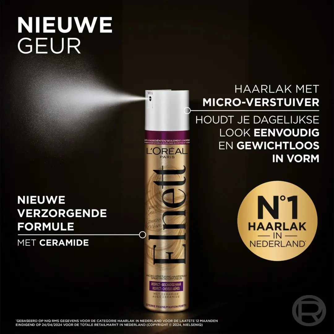 L'Oréal Paris Elnett Sterke Fixatie Haarlak 200ml