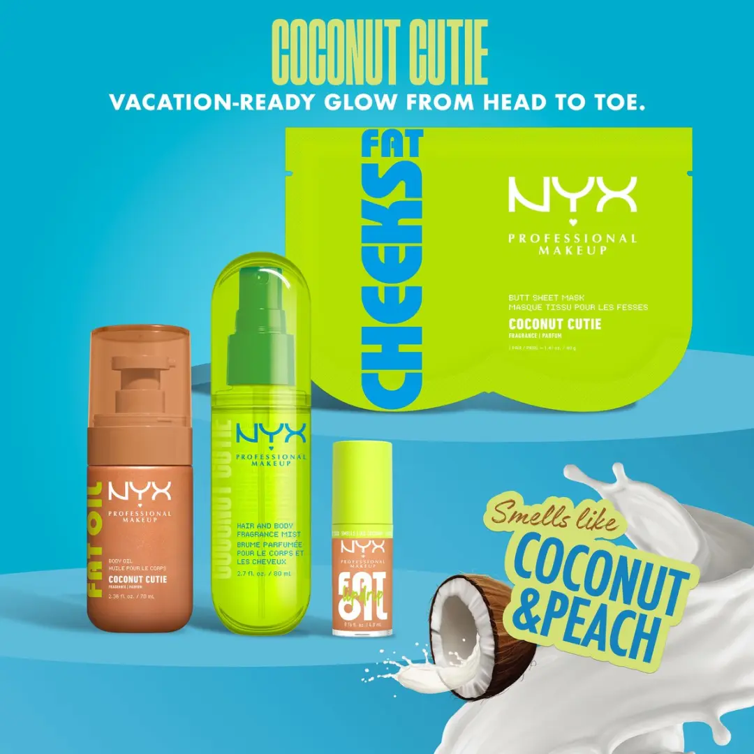 NYX Professional Makeup Hair & Body Fragrance Mist Coconut Cutie 160ml