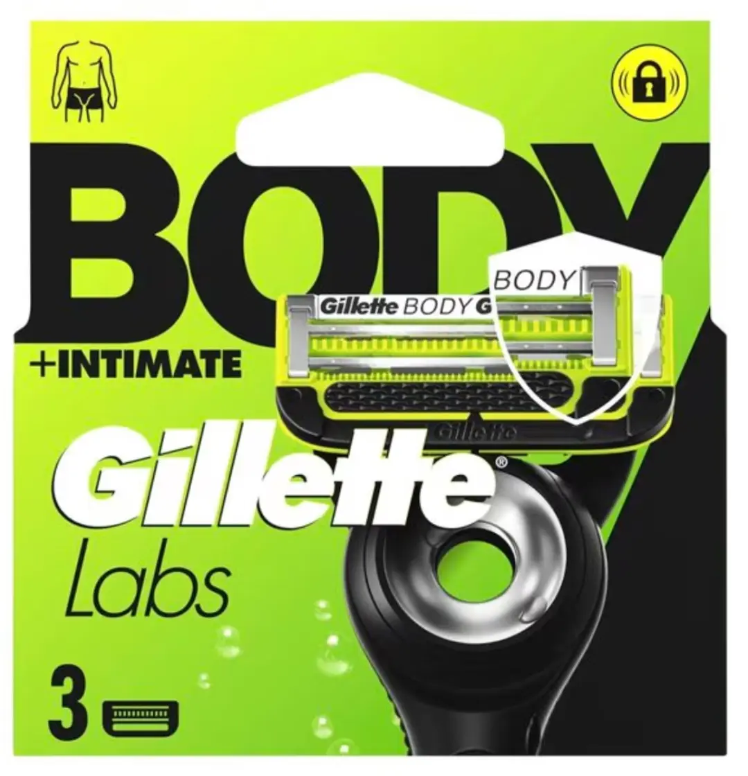 Gillette Labs Body Intimate Navulmesjes Groen