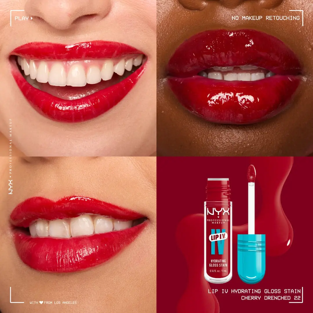 NYX Professional Makeup Lip IV Cherry Drenched Hydraterende Lipgloss 5ml