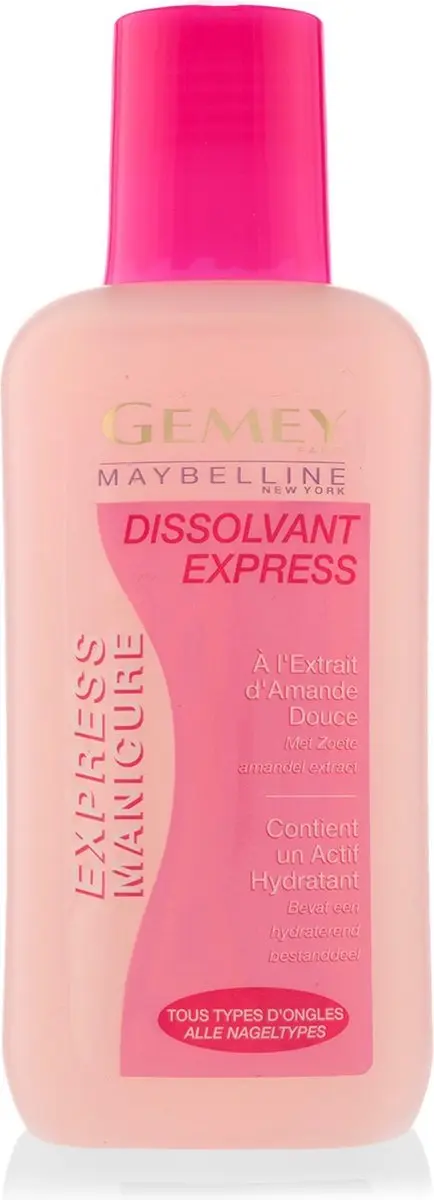 Maybelline Express Nu G 2 Dissolvants Make-up Remover - 125ml - Roze