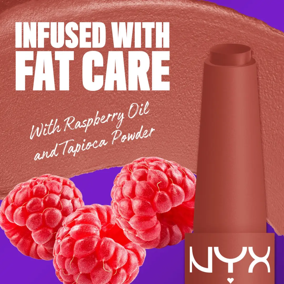 NYX Professional Makeup Fat Matte Lipstick Rose Robe - 3.5ml