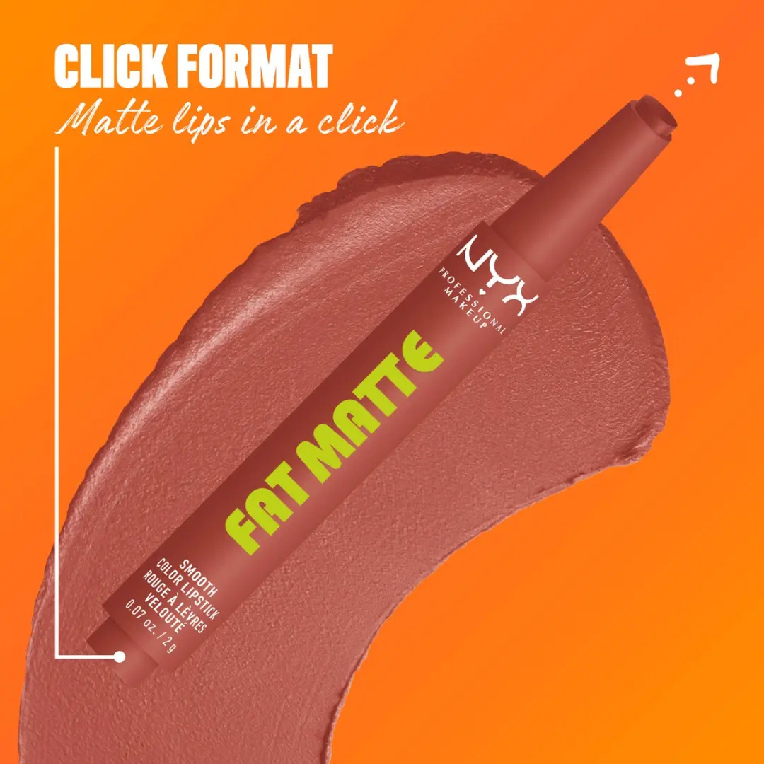 NYX Professional Makeup Fat Matte Lipstick Rose Robe - 3.5ml