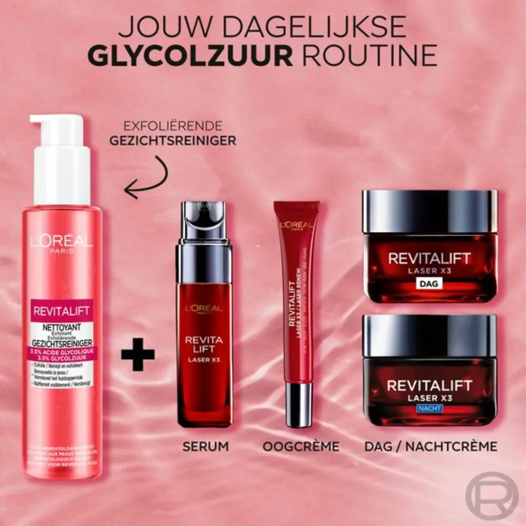 L'Oréal Revitalift Exfoliërende Reinigingsgel 150ml - 6 Stuks