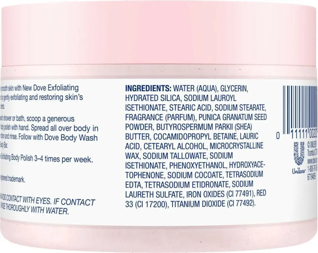 Dove Body Scrub Pomegranate & Shea Butter - 900ml (4x225ml)