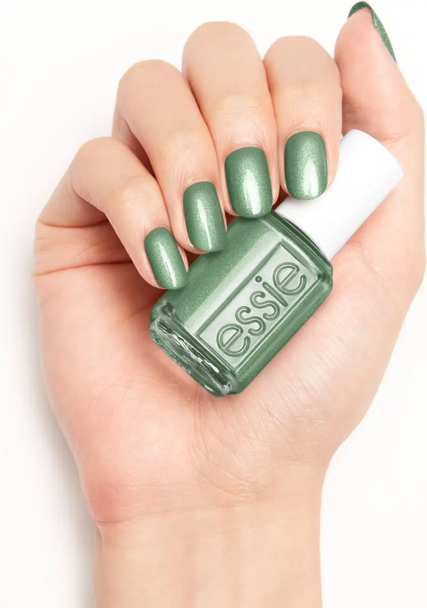 essie Winter 2022 Limited Edition 875 From Head to Mistletoe Nagellak - 13,5ml - Groen Pareloos