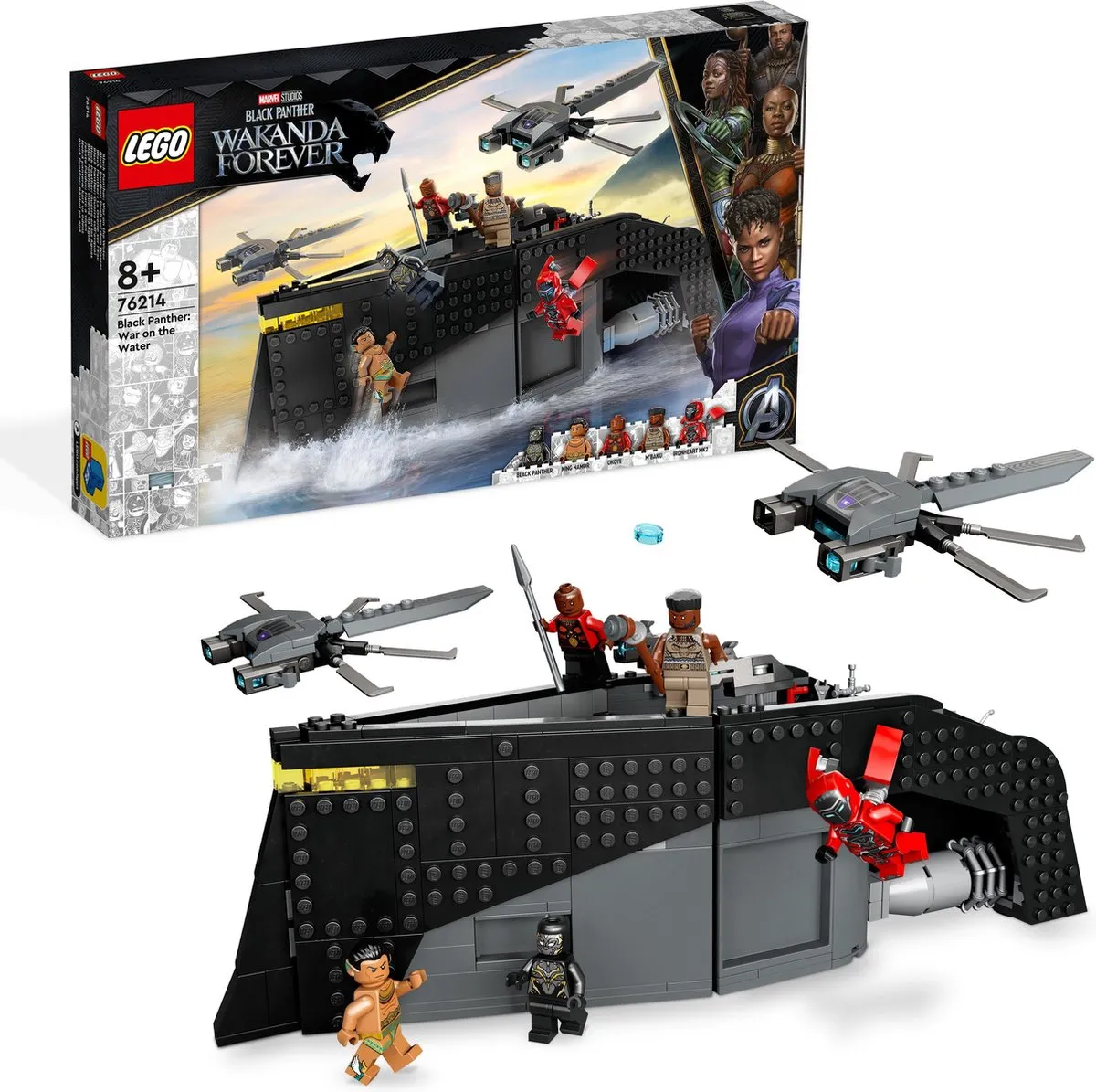 LEGO Black Panther Oorlog Op Het Water 76214