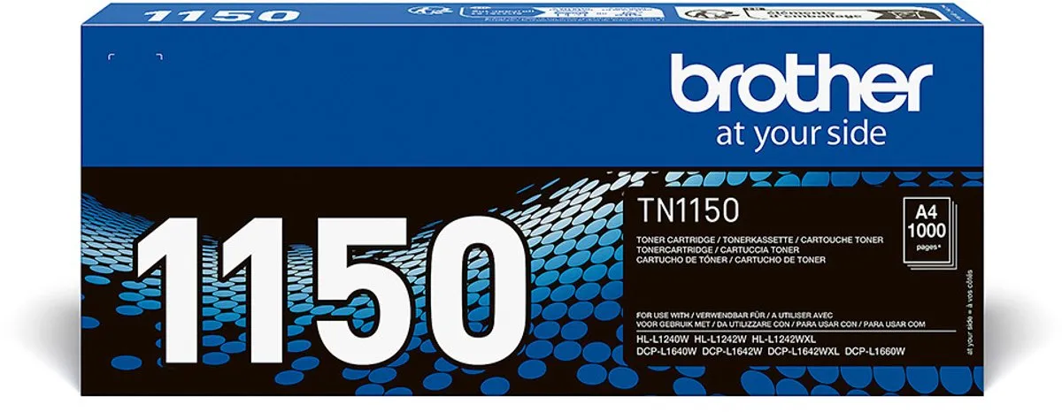 Brother TN-1150 Tonercartridge - 1000 Pagina's - Zwart