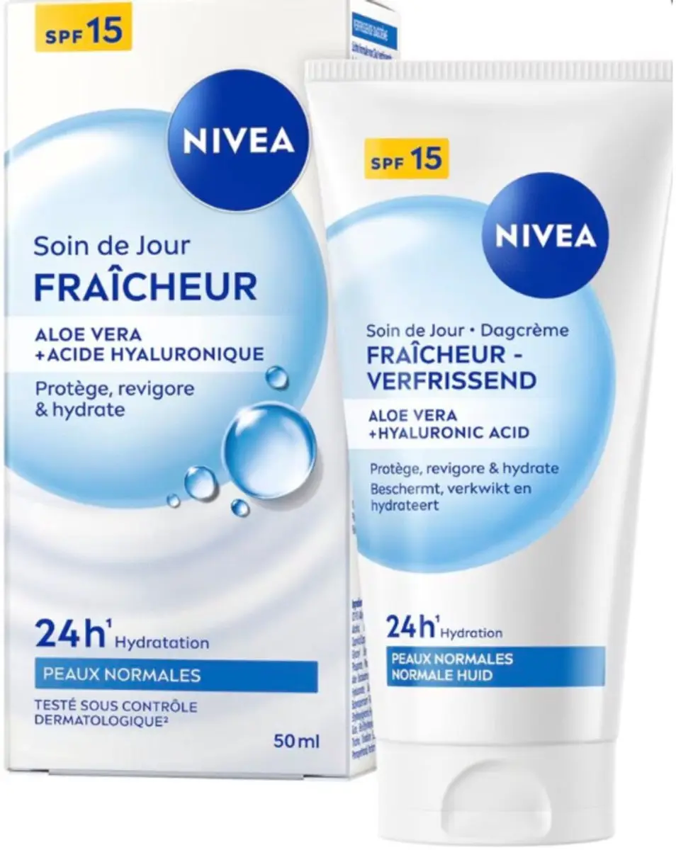 NIVEA Verfrissende Dagcrème SPF15 - 3x50ml