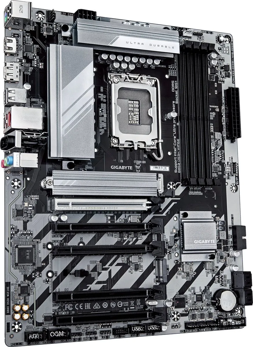 Gigabyte B860 DS3H WIFI6E Moederbord - ATX - DDR5
