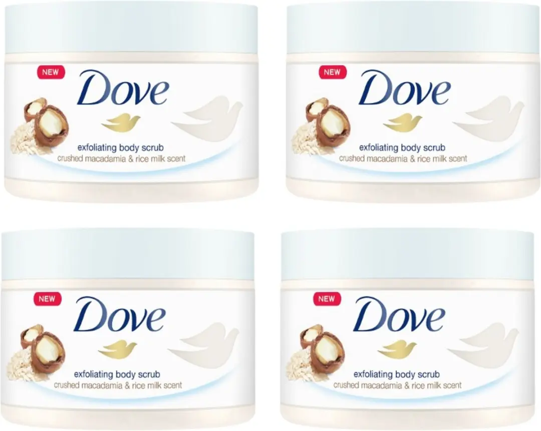 Dove Body Scrub Macadamia & Rice Milk