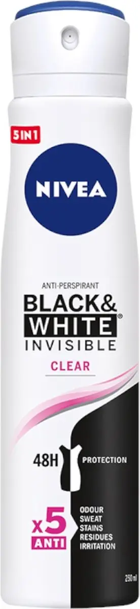NIVEA Black&White Invisible Antiperspirant Spray 250ml