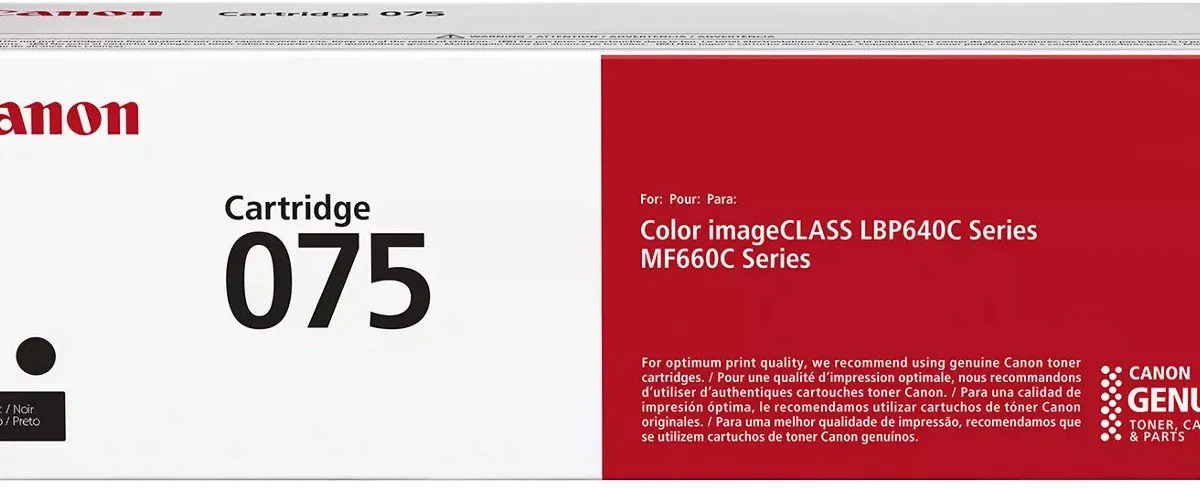 Canon 075 Tonercartridge 1300 Pagina's - Zwart