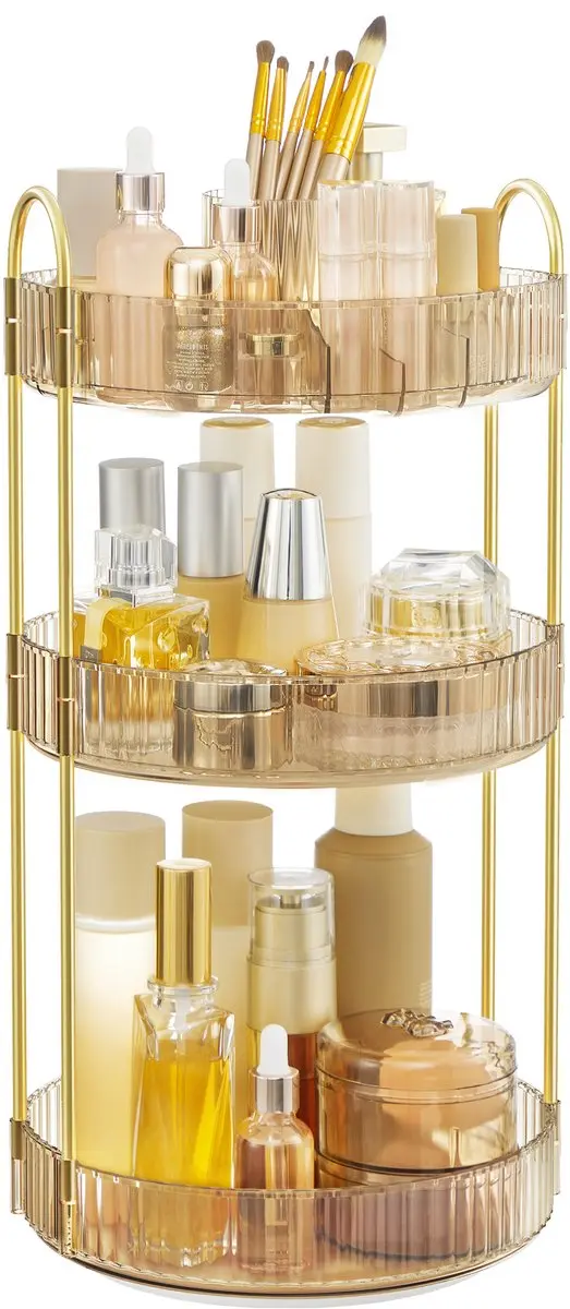 Songmics JKA011A01 Draaibare Make-up Organizer 3 Lagen