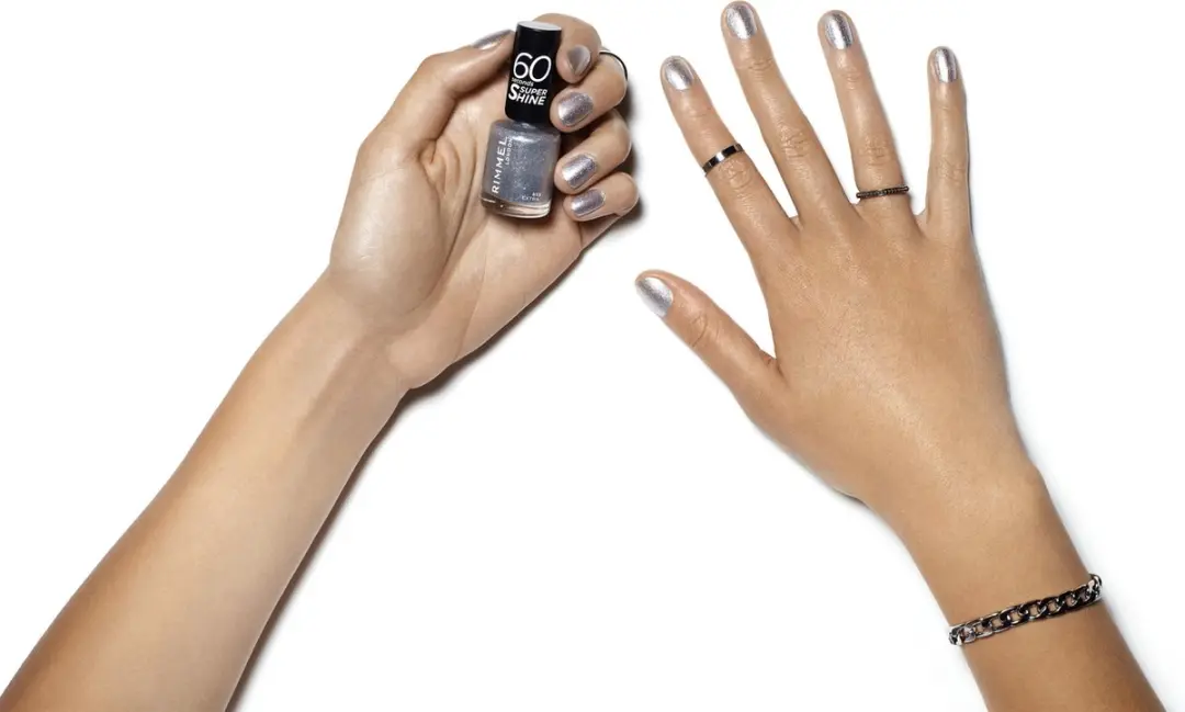 Rimmel London 60 Seconds Glitter Silver 8ml