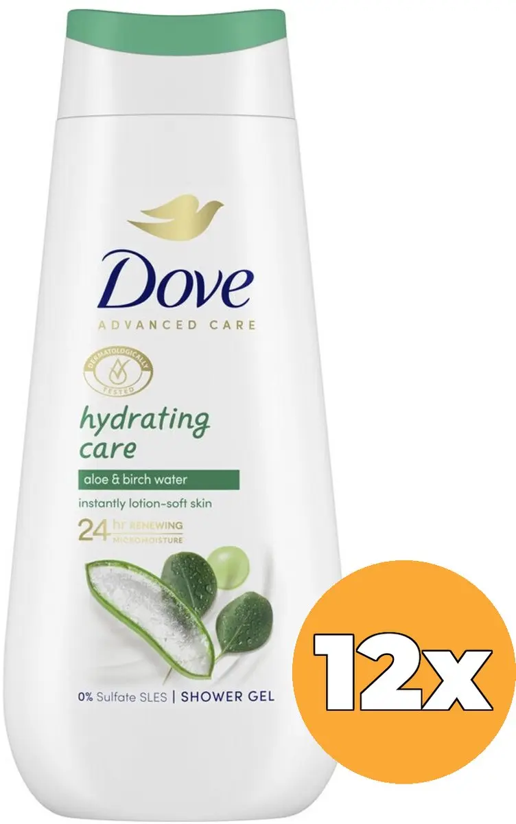 Dove Shower Advanced Hydraterend 225ml