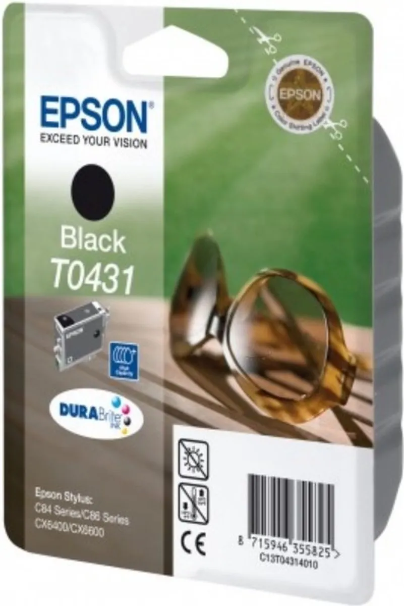 Epson T0431 Inktcartridge Zwart - 1350 pagina's