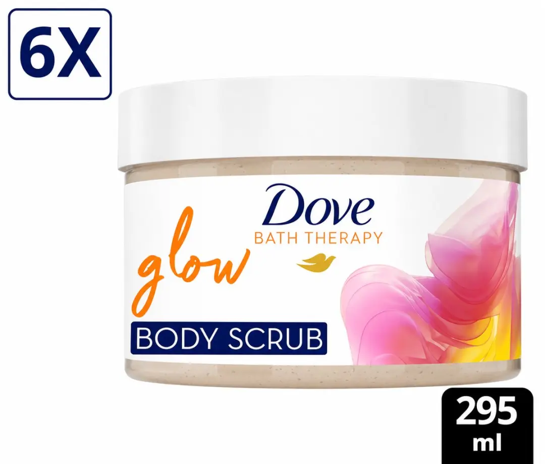 Dove Bath Therapy Glow Body Scrub 1800ml (6x295ml)