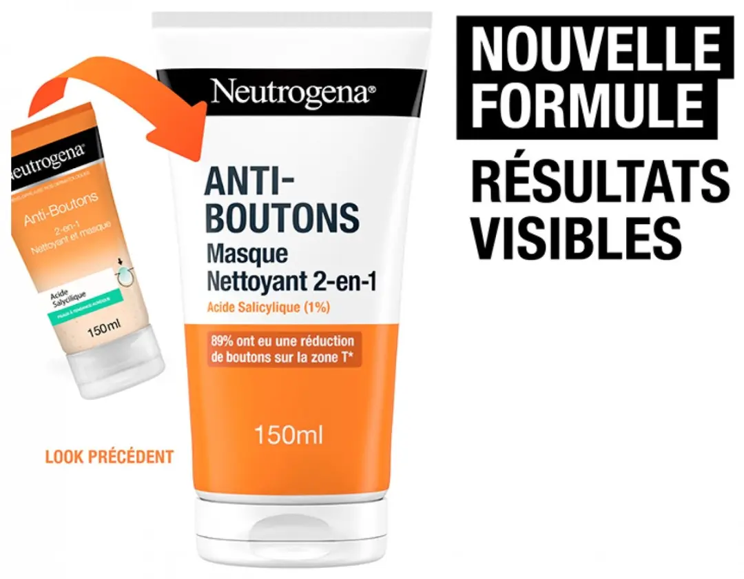 Neutrogena Anti-Blemish 2-in-1 Reiniger & Masker 150ml