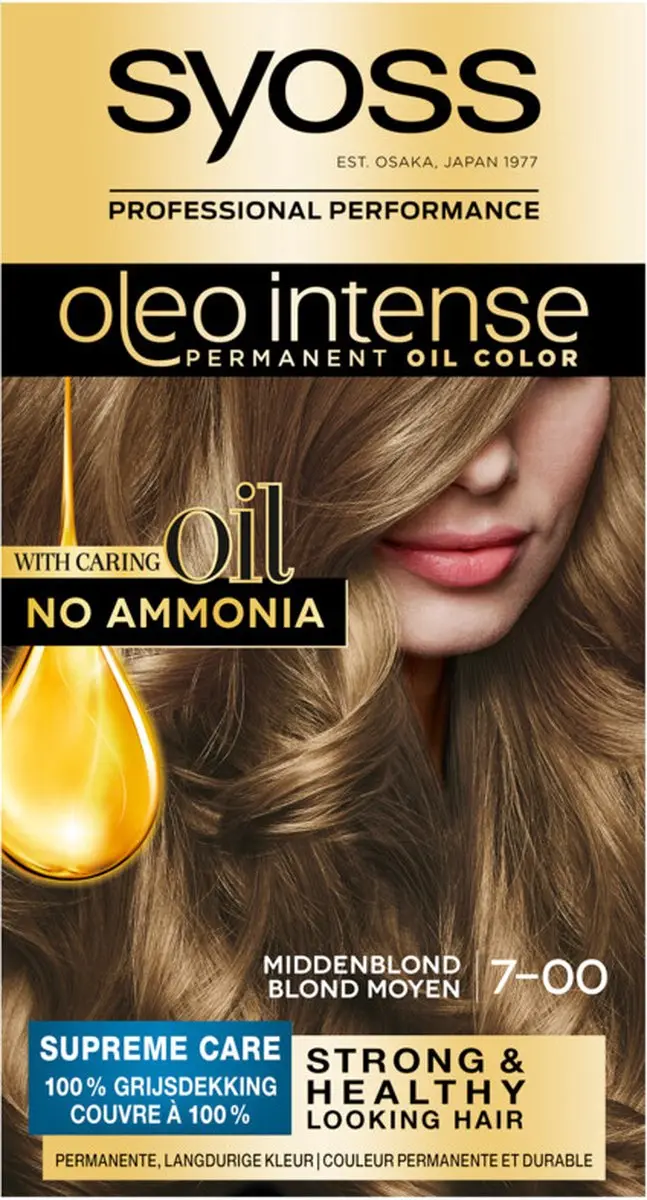 SYOSS Oleo Intense 7-00 Middenblond Haarkleuring 115ml