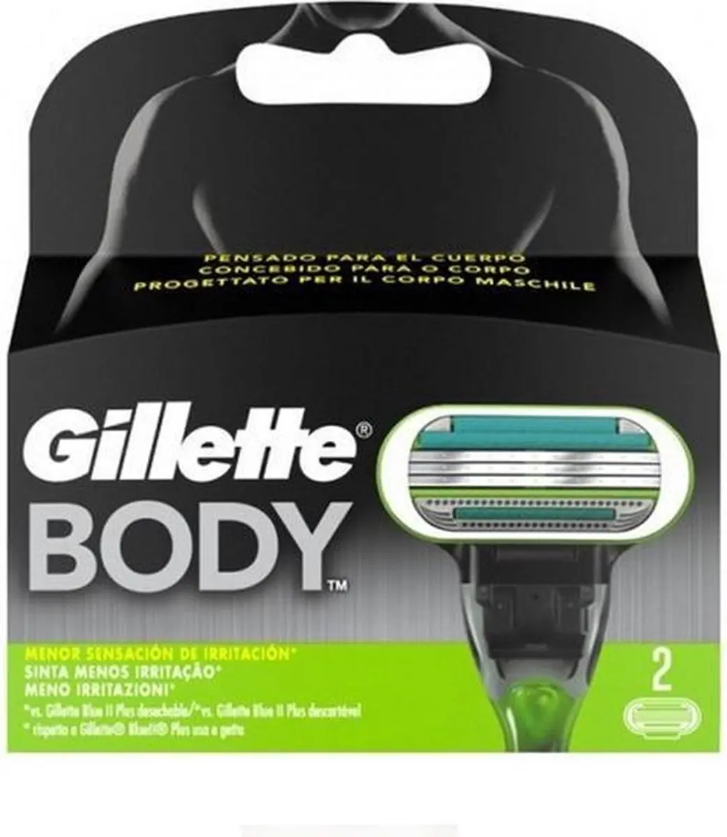 Gillette Body Scheermesjes - 2 Stuks