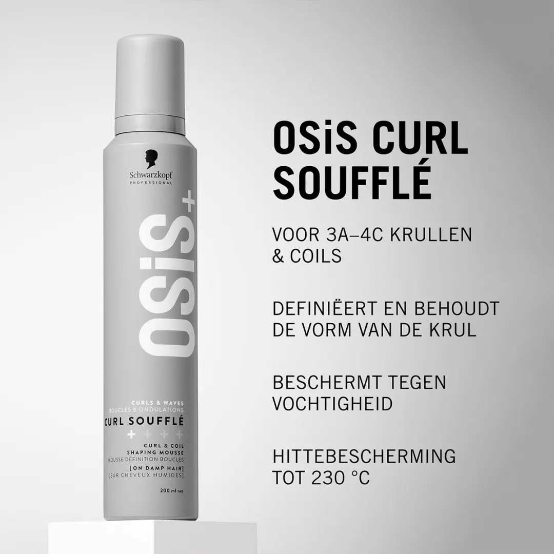 Schwarzkopf OSiS+ Curl Soufflé 200ml - Blond/Zwart/Bruin/Rood