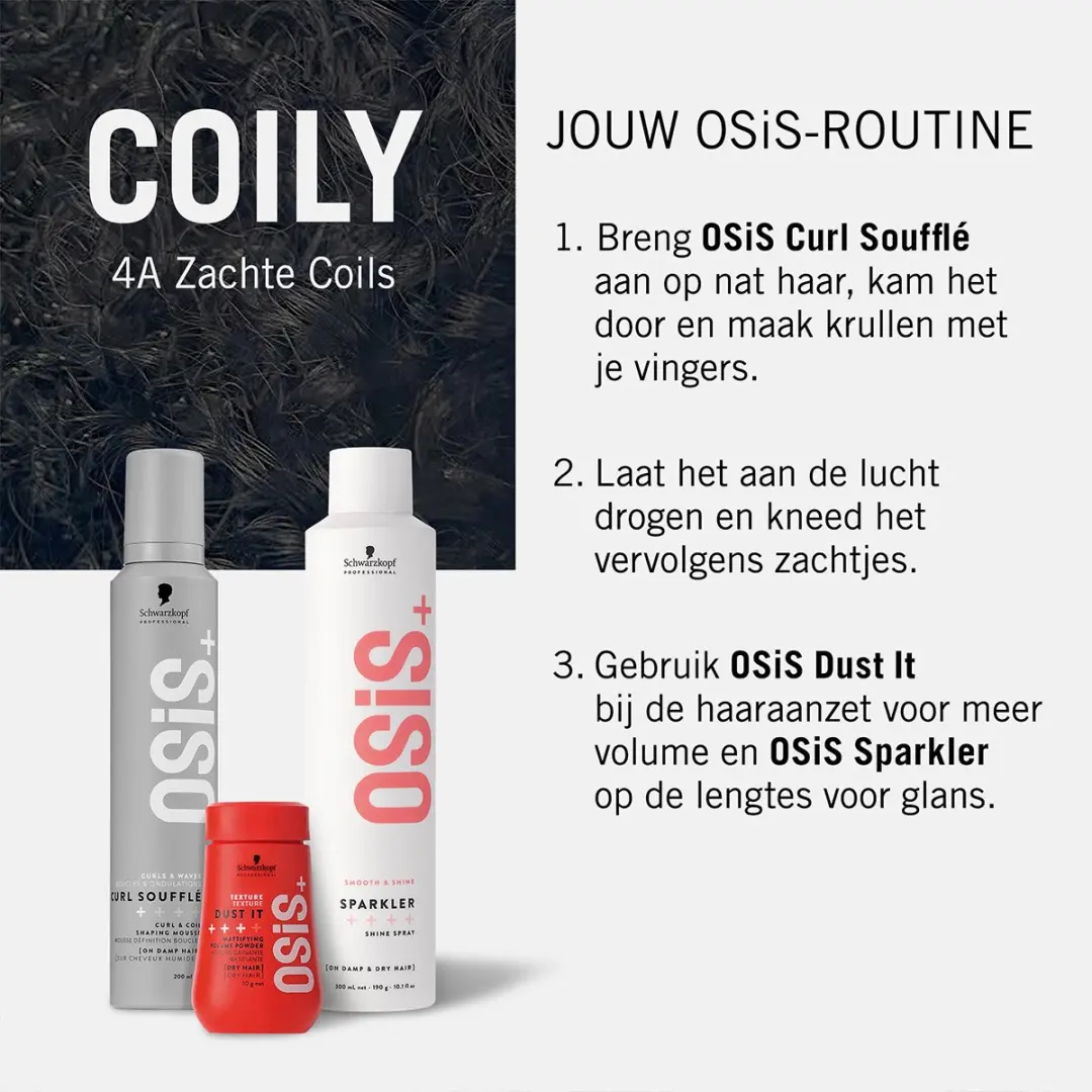 Schwarzkopf OSiS+ Curl Soufflé 200ml - Blond/Zwart/Bruin/Rood