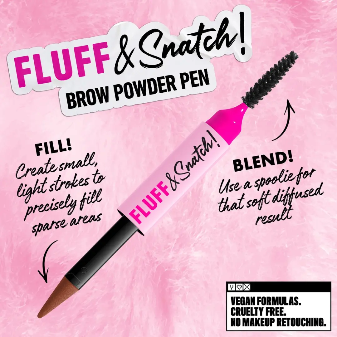 NYX Professional Makeup Fluff & Snatch! Brow Powder Pen - Auburn 0.5g