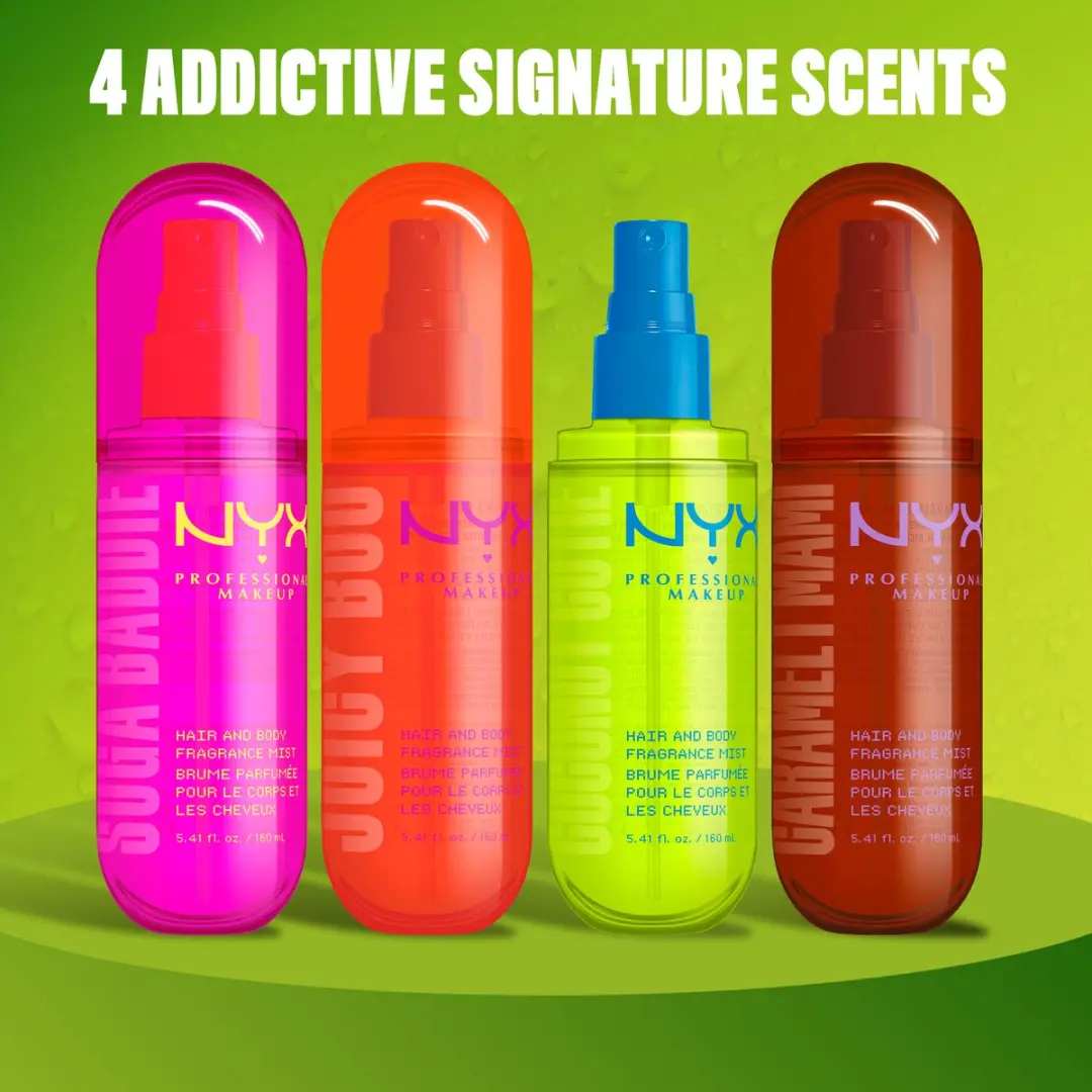 NYX Caramelt Mami Geurspray Haar & Lichaam 160ml