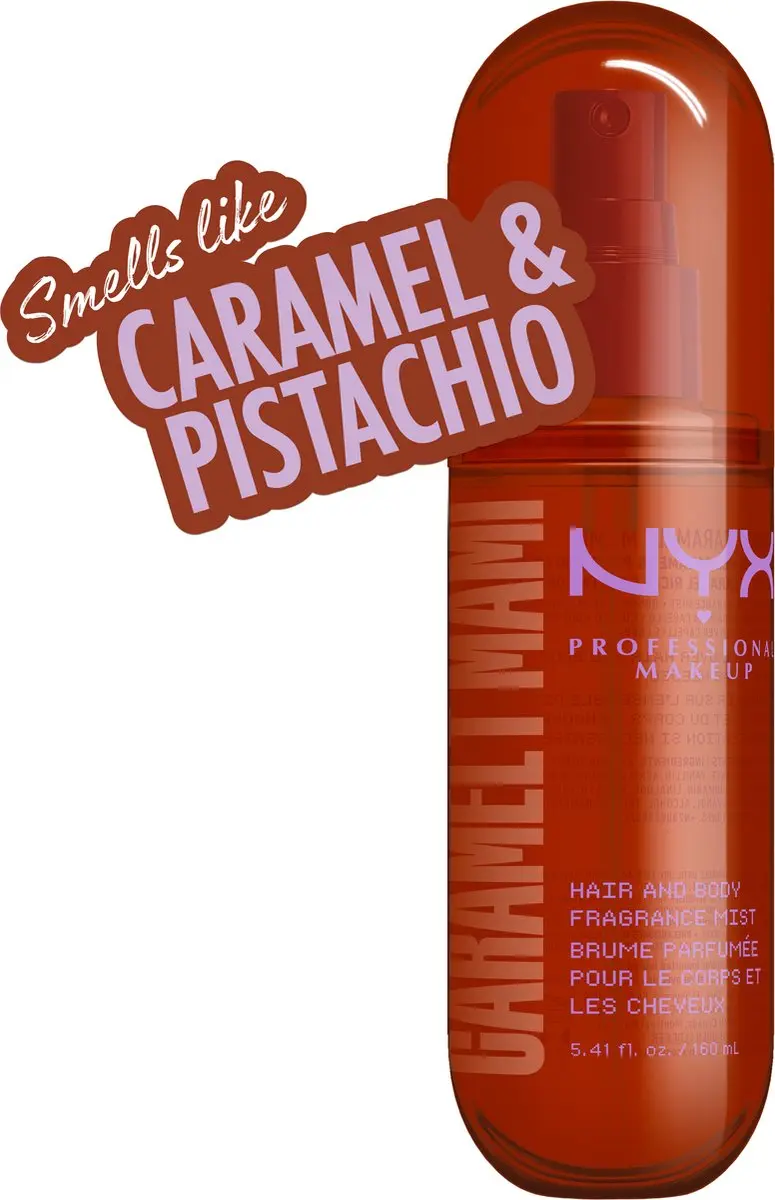 NYX Caramelt Mami Geurspray Haar & Lichaam 160ml