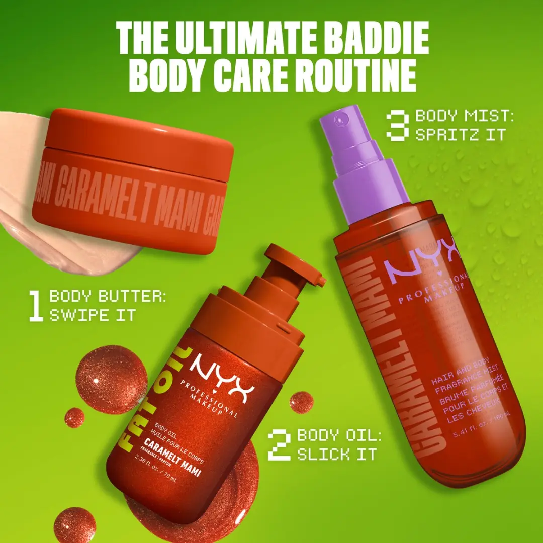 NYX Caramelt Mami Geurspray Haar & Lichaam 160ml