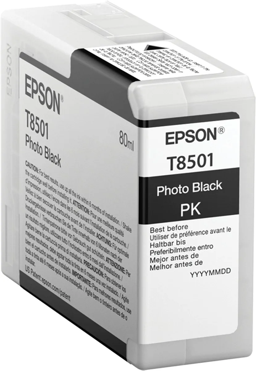 Epson UltraChrome HD T850100 Inktcartridge - 80ml - Black