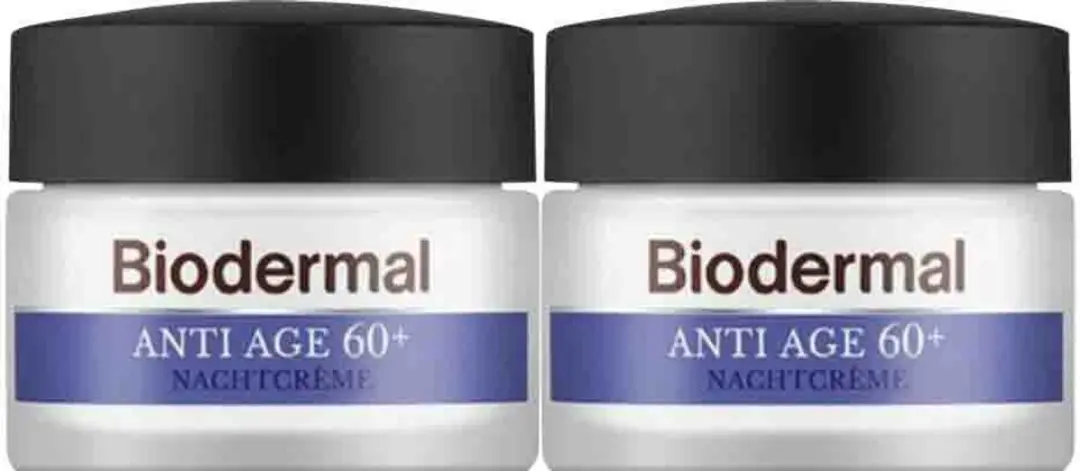 Biodermal Nachtcrème Anti Age 60+ - 2x50ml