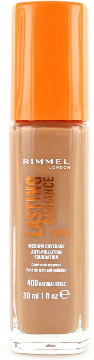 Rimmel London Lasting Radiance Foundation 400 Natural Beige - 30ml