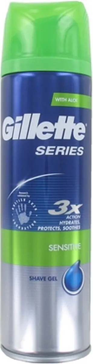 Gillette Series Sensitive Scheergel 200ml - Aloe Vera - afbeelding 6 van 6