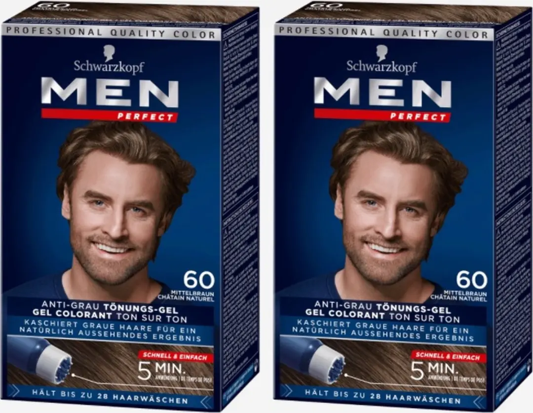 Schwarzkopf Men Perfect 60 Middelbruin Haarkleuring