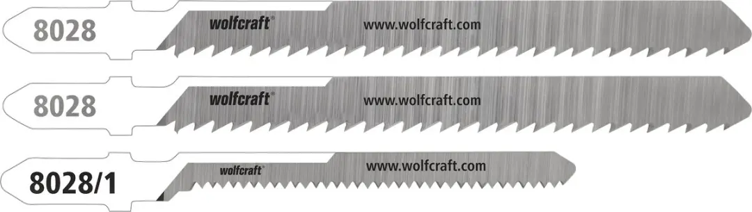 Wolfcraft Decoupeerzaagbladen Polycarbonaat 3 Stuks