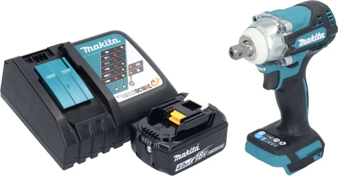 Makita DTW 301 RM1 Slagmoersleutel 18V 330Nm - Borstelloos - 4,0Ah