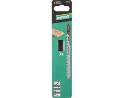 Wolfcraft Decoupeerzaagbladen HCS T-schacht 65mm - 3 Stuks