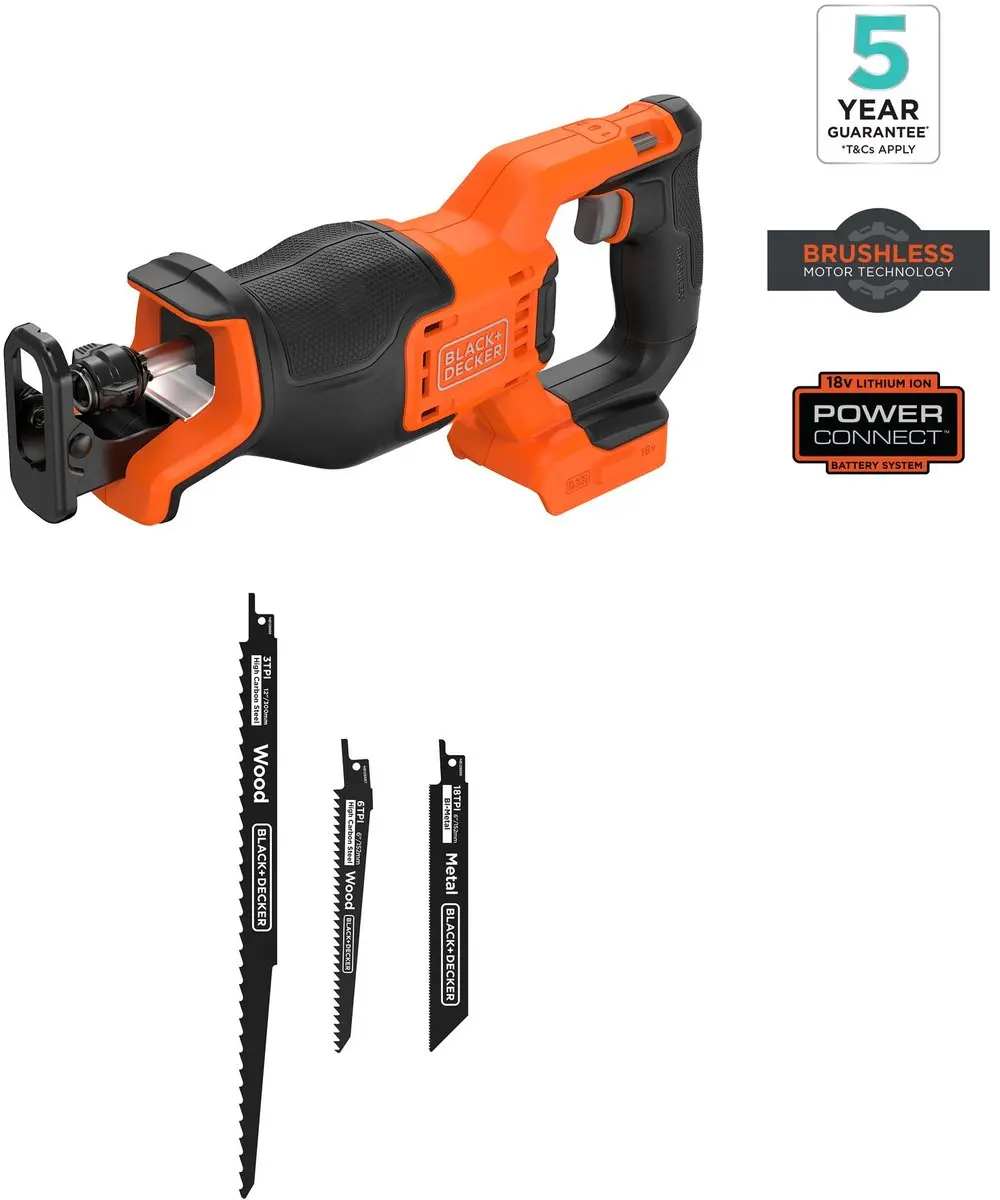 BLACK+DECKER BLCR78N-XJ Reciprozaag 18V - 2 Snelheden