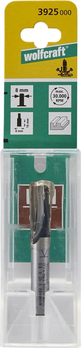 Wolfcraft Groeffrees 8mm HM 3925000