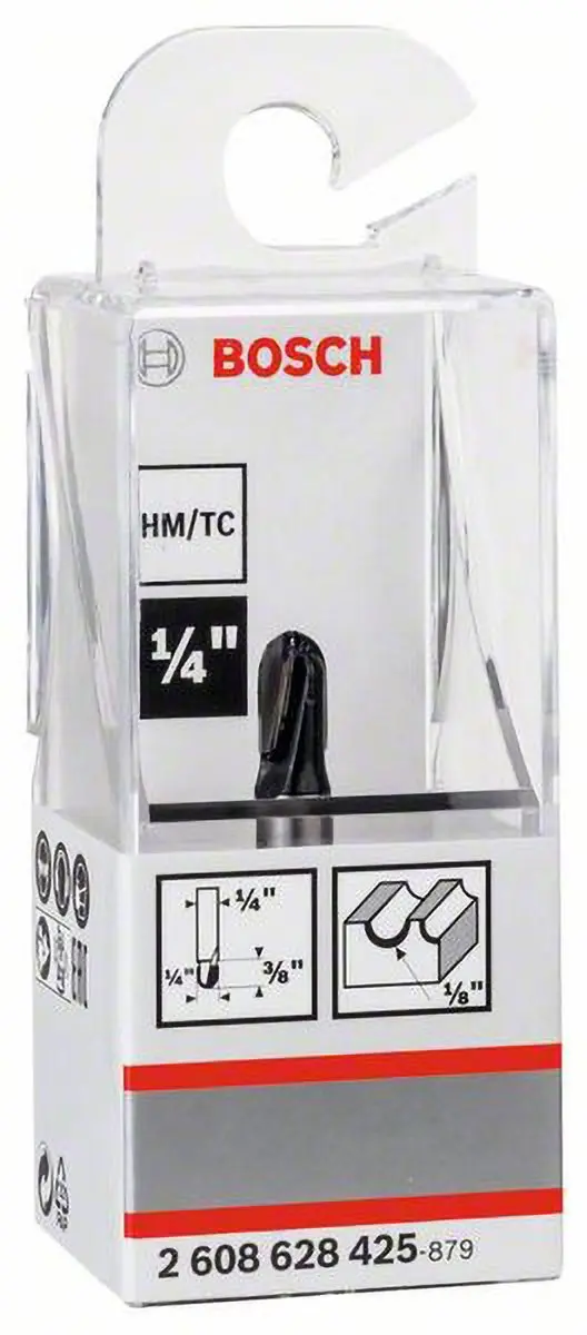 Bosch Holle Frese 1/4" R1 3,2mm - Hout
