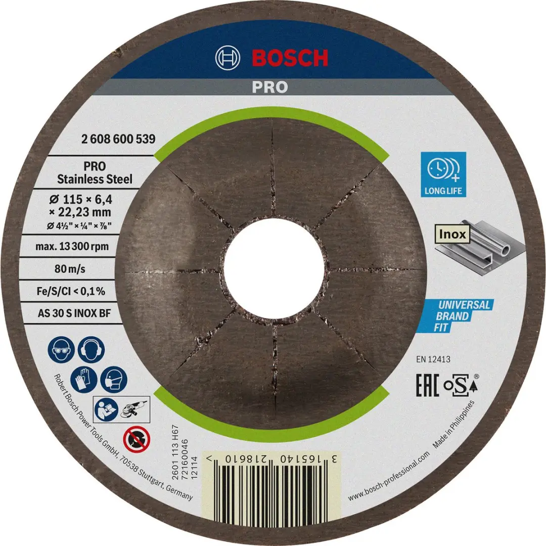 Bosch Professional ABS INOX 115X6 - 115mm Diameter - afbeelding 6 van 6