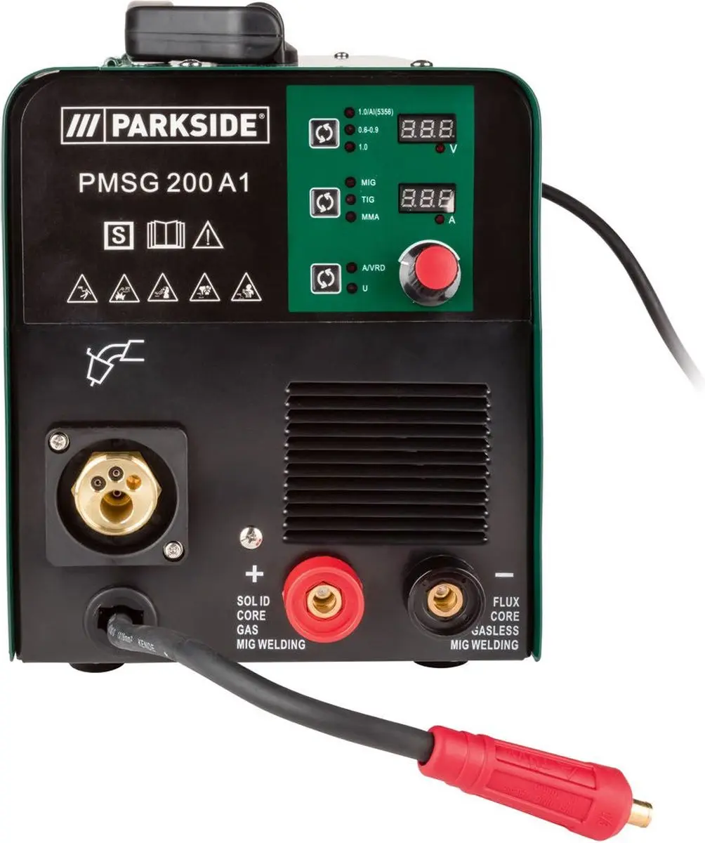 PARKSIDE PMSG 200 A2 Multifunctioneel Lasapparaat - 200A - MMA/MIG/WIG