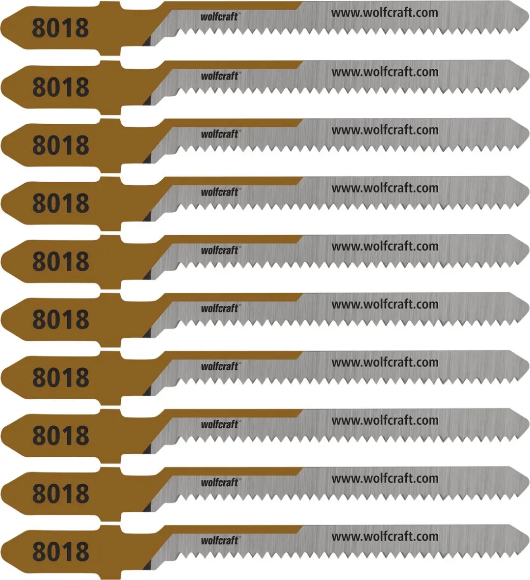 Wolfcraft Decoupeerzaagbladen 10 Stuks 20mm T-schacht