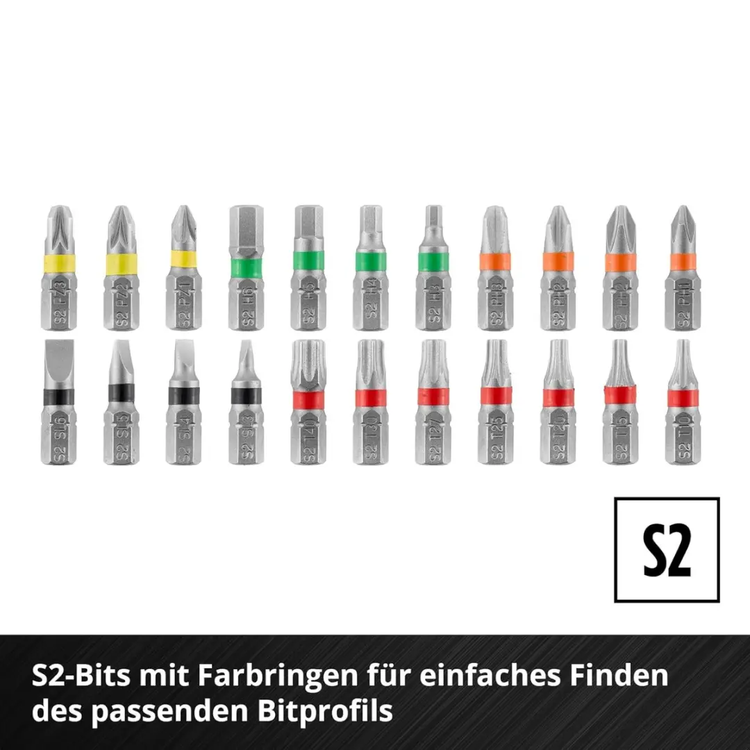 Einhell 38-delige Bit- en Dopsleutelset 1/4" - 5-14mm